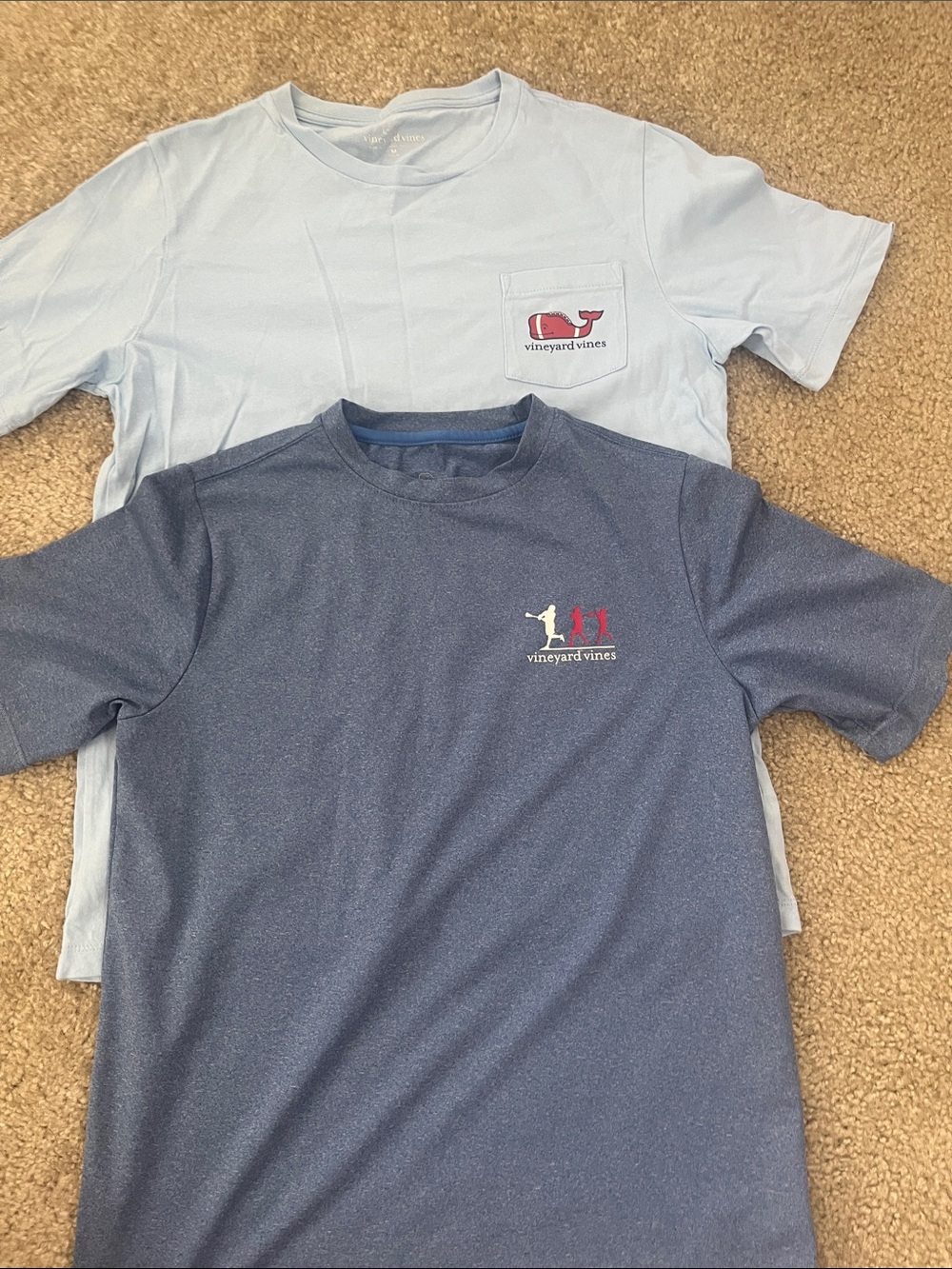 Vineyard vines boys size S/M lacrosse football shirts bundle
